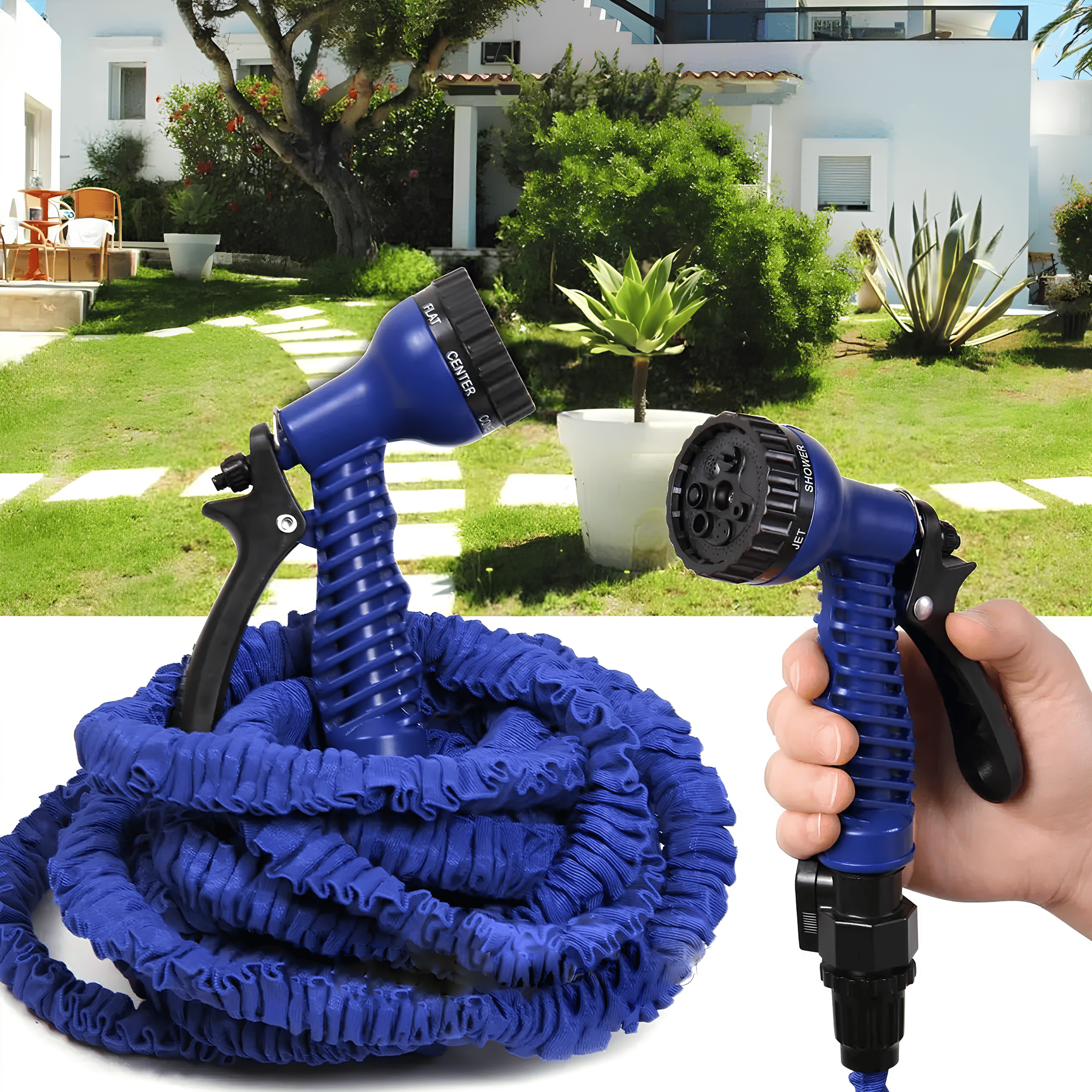 Шланг для поливу з розпилювачем